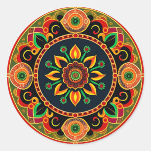 Rangoli Design Aufkleber