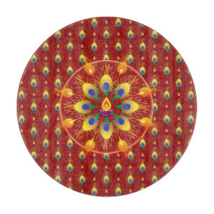 Rangoli-Feder Schneidebrett