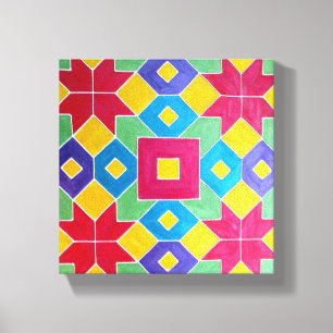 Rangoli indien sur la toile