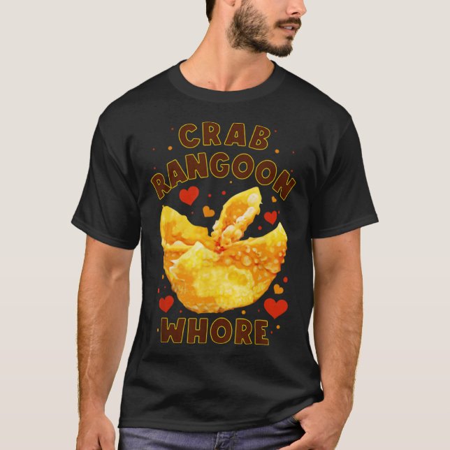 Rangoon für Männer Krab Rangoon W H O R T-Shirt (Vorderseite)