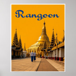 Rangoon Reiseplakat Poster