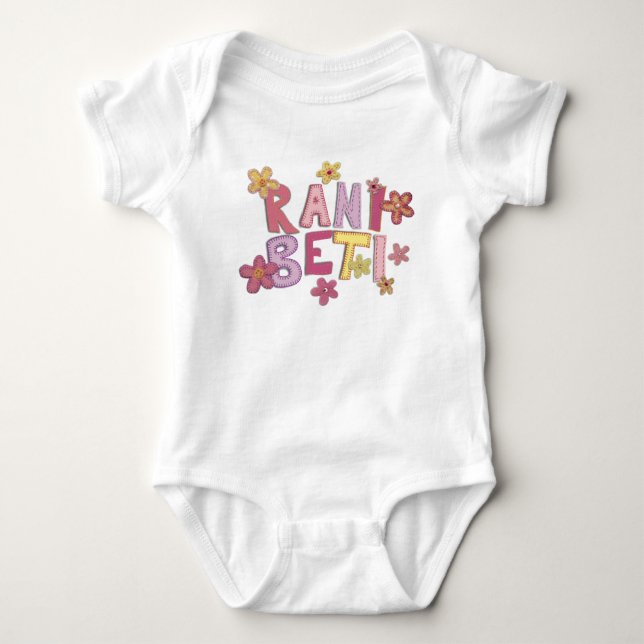 Rani Beti (Sweet Girl) Baby Strampler (Vorderseite)