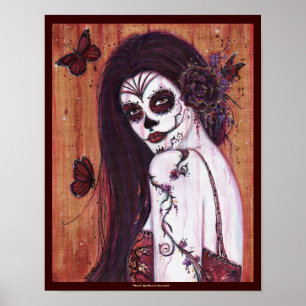 Ranita Day of the Dead Poster Print von Renee