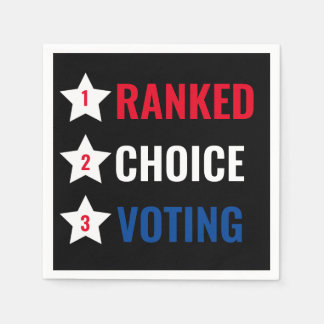 Ranked Choice Voting RCV Party Cocktail Servietten