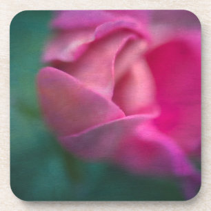 Rankende Geranium-Knospe, digital verändert Untersetzer