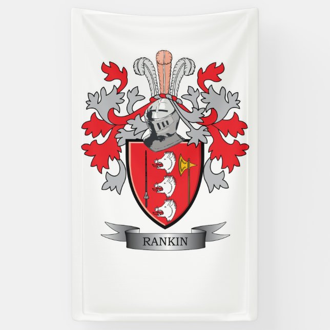 Rankin Familienwappen-Wappen Banner (Vertikal)