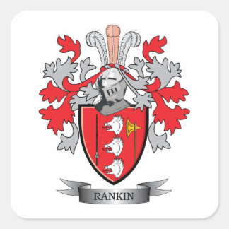 Rankin-Familienwappen-Wappen Quadratischer Aufkleber