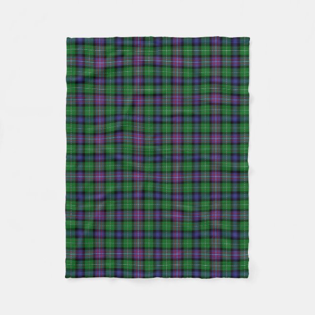 RankineScottish Clan Rankine Tartan Kariert Fleecedecke (Vorderseite)