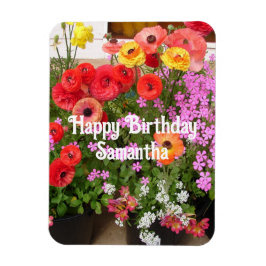 Rannunculus Spring Blume Blume Blumengeburt Magnet