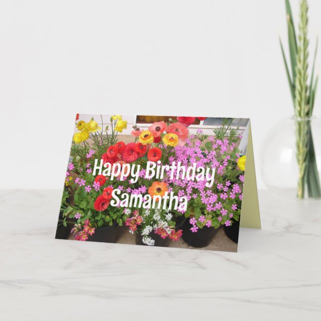 Rannunculus Spring Bulbs Blume Blume Karte (Vorderseite)