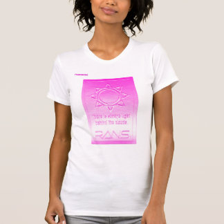 RANS metal sticker T-shirt. P040006Y003PNK White T-Shirt