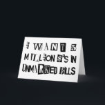 Ransom Note Karte<br><div class="desc">In Ransom Note for a birthday card or any chance, like just to give someone a chuckle</div>
