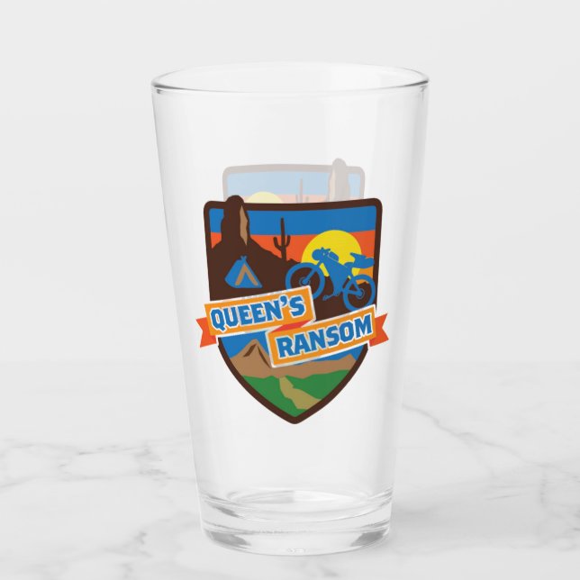 Ransom-Pint-Glas der Königin Glas (Vorderseite)