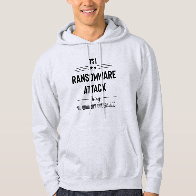 Ransomware Attack Thing - Sweat - shirt à capuche  (Devant)