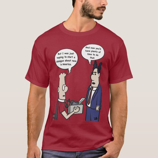 Rant Cartoon Men's Maroon Long Sleeved Shirt (Vorderseite)