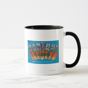 Rantoul, Illinois - große Buchstabe-Szenen Tasse