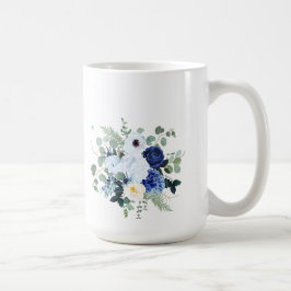 Ranunculus Anemone Hydrangea Rose Weißer Hintergru Kaffeetasse