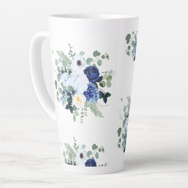 Ranunculus Anemone Hydrangea Rose Weißer Hintergru Milchtasse (Linke Ecke)