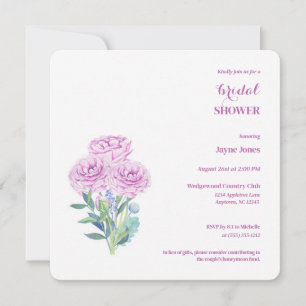 Ranunculus & Anemones Anpassbares Brautparty Einladung
