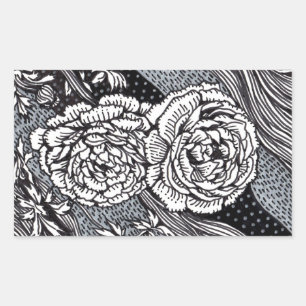 Ranunculus Rechteckiger Aufkleber