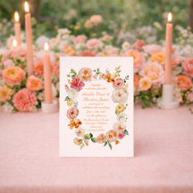 Ranunculus Sommergarten Hochzeitseinladung
