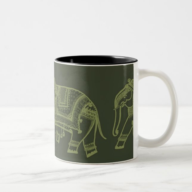 ranzende Elefanten - Tasse (Rechts)