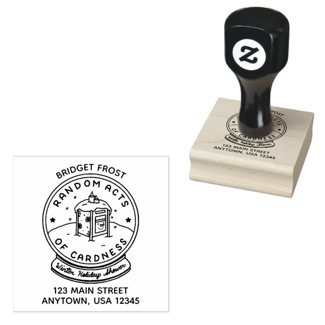 RAOC Winter Holiday Dusche Briefmarke Gummistempel (Stempel)
