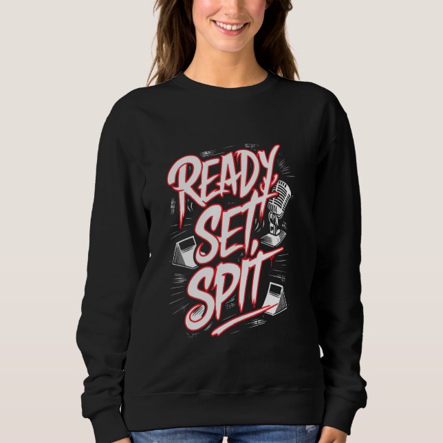 Rap Battles Freestyle Rap Competition Rappe Sweatshirt (Vorderseite)