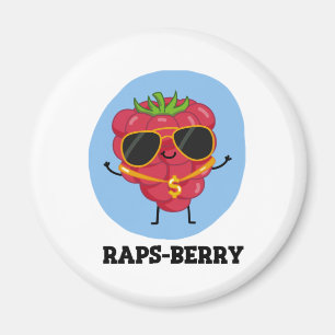 Rap-Beere Funny Rapper Raspberry Pun Magnet