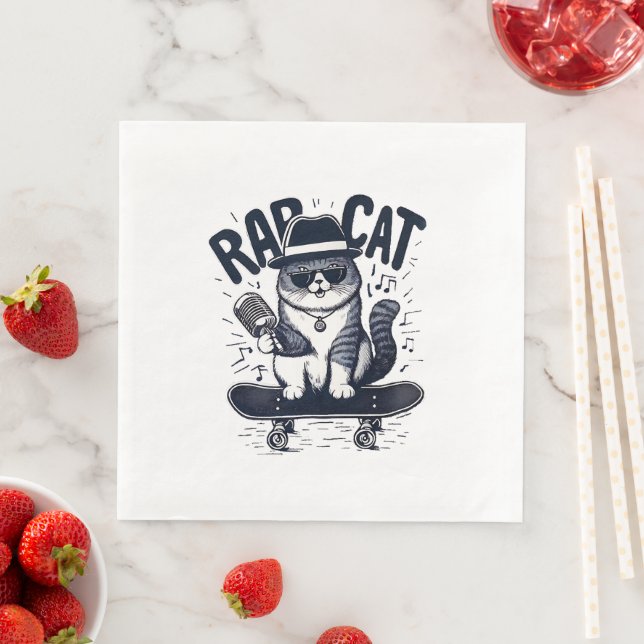 Rap Cat Harmony Serviette (Beispiel)