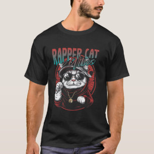 Rap Cat Vibes Hip Hop Katze T-Shirt