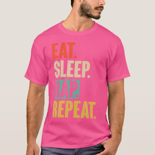 Rap im Schlaf wiederholen - Retro-Vintager Rapper T-Shirt