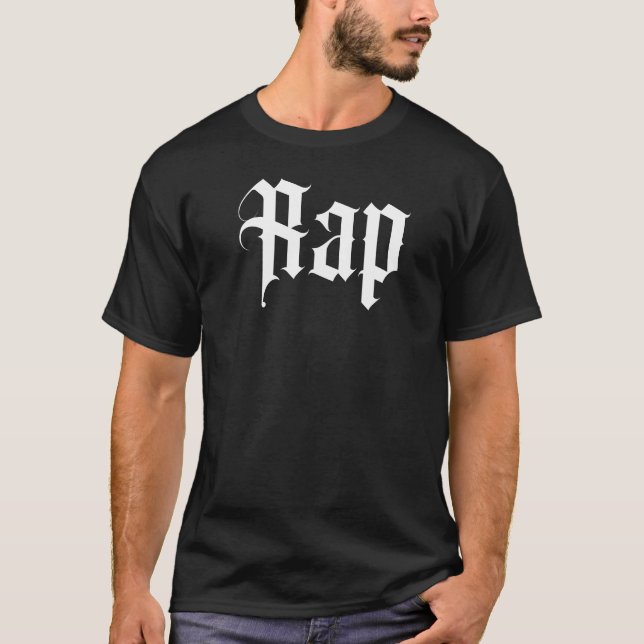 Rap-Musiklogo T-Shirt (Vorderseite)