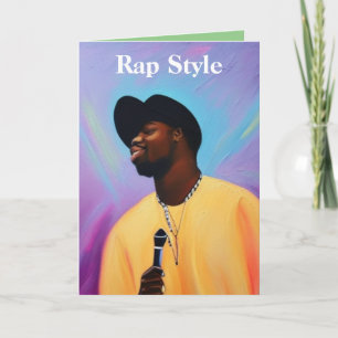 Rap-Stil Dankeskarte