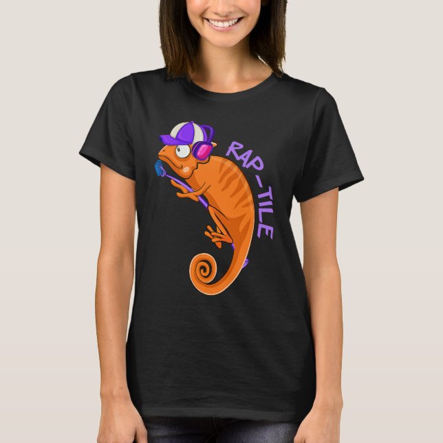 Rap tile Rapper Reptile Lover Hip hop Music Herpet T-Shirt (Vorderseite)