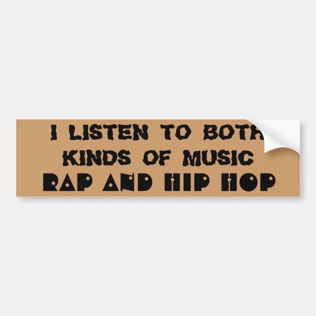 Rap und Hip Hop Musik Autoaufkleber (Vorne)