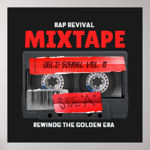 Rap Wiederbelebung Goldenes Zeitalter Mixtape Poster