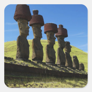 Rapa Nui Artefakte, Osterinsel Quadratischer Aufkleber