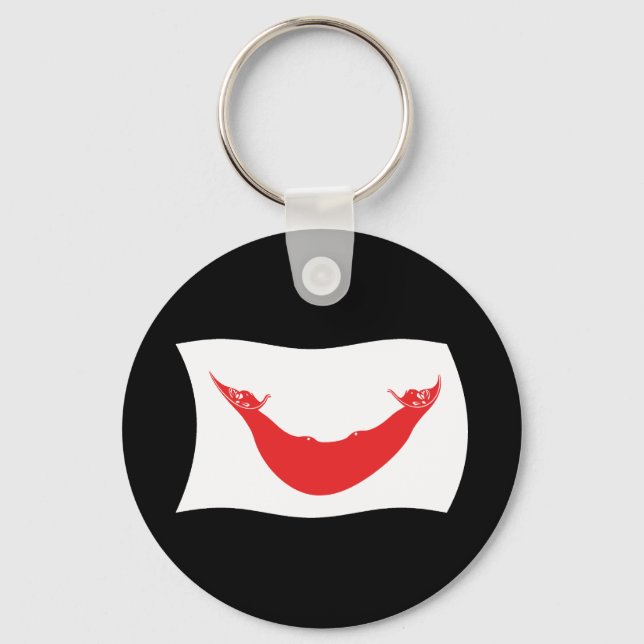 Rapa Nui Flag Schlüsselanhänger (Vorderseite)