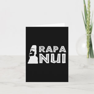 Rapa Nui Moai Osterinsel Polynesien Happy Oster Karte