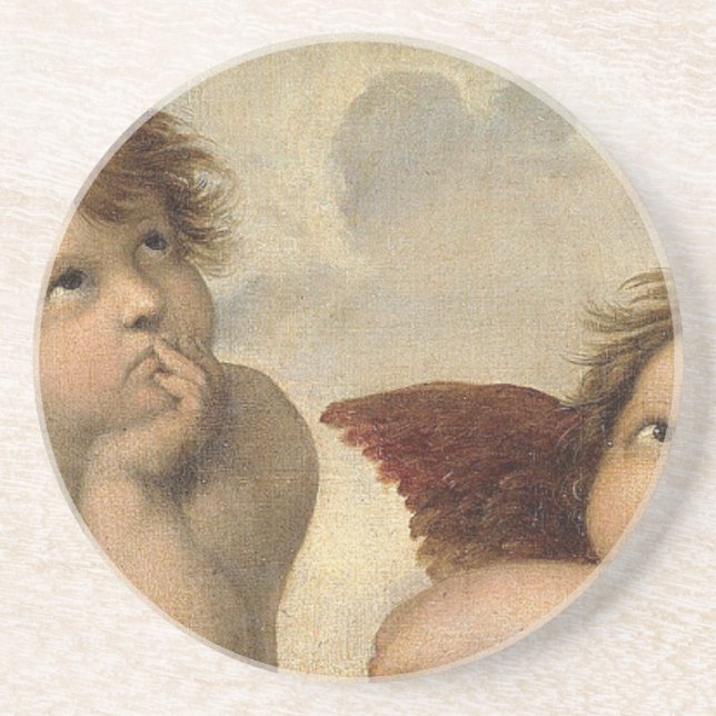Raphael Cherubs Angels Getränkeuntersetzer (Vorne)