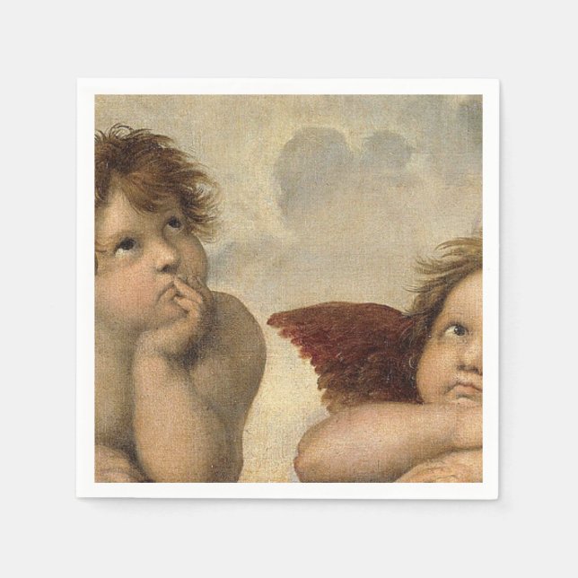 Raphael Cherubs Angels Serviette (Vorderseite)
