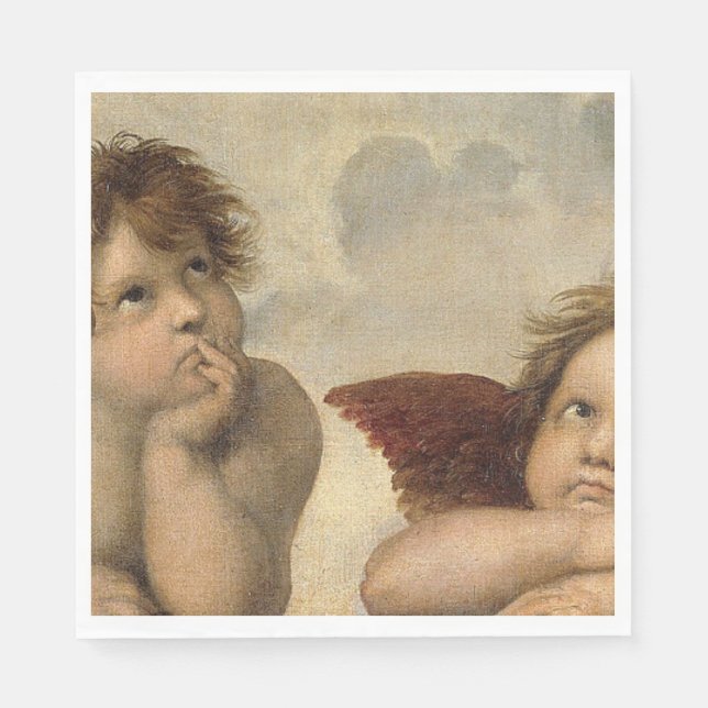Raphael Cherubs Angels Serviette (Vorderseite)
