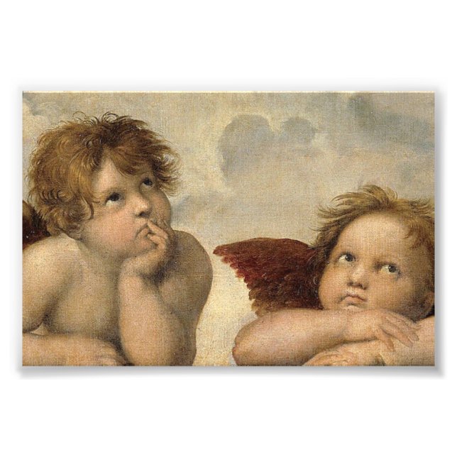 Raphael Cherubs Engel Fotodruck (Vorne)