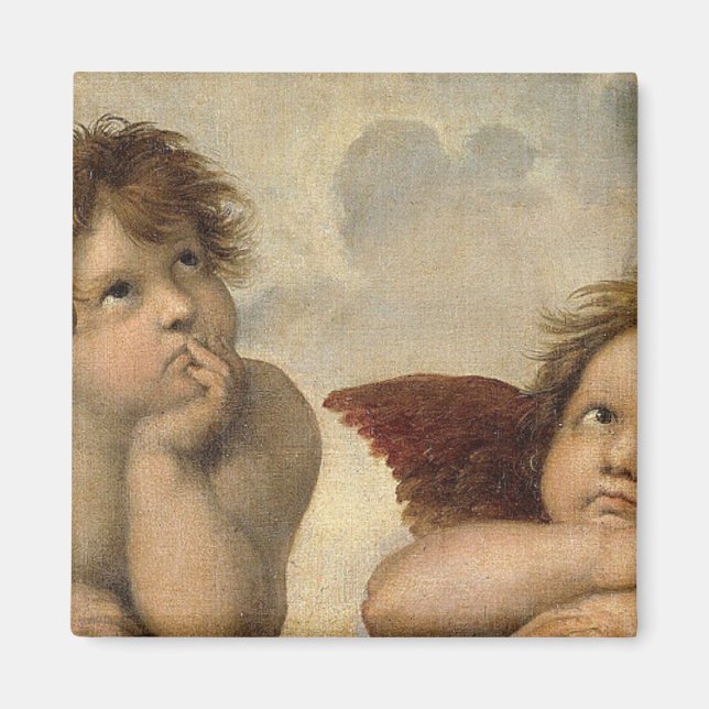 Raphael Cherubs Engel Magnet (Vorne)