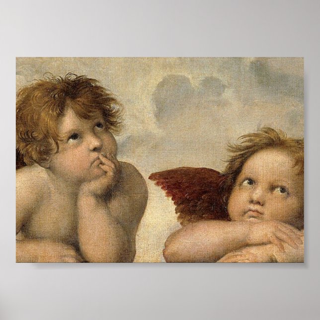 Raphael Cherubs Engel Poster (Vorne)