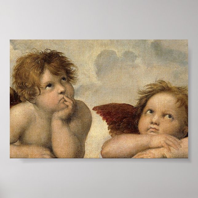 Raphael Cherubs Engel Poster (Vorne)