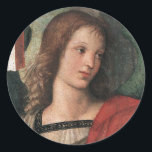 Raphael Christmas Angel Stickers Raffaello Sanzio<br><div class="desc">Das Gesicht eines Engels, wie nur Raphael es malen konnte. Ich Liebe die Zusammensetzung und die Reinheit der Linie. Reiche Palette von Renaissance rot und grün ausgewogen mit schwarz-weiß. Perfekt zu Weihnachten, schön und geschmackvoll das ganze Jahr über. Matchkarten, Mitteilungskarten, Postkarten, Porto-Briefmarke und vieles mehr gibt es in der Angel...</div>