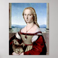 Raphael - Dame mit Einhorn - Raffaello Santi