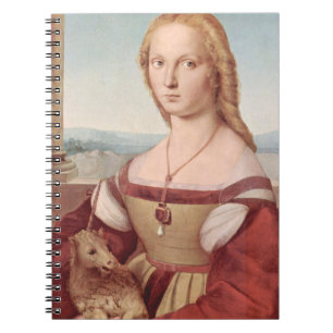 Raphael Dame und das Einhorn Klassische Kunst Notizblock